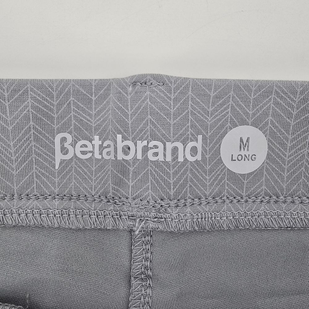 Betabrand Gray Straight-Leg Pants Size M Long - Picture 3 of 6